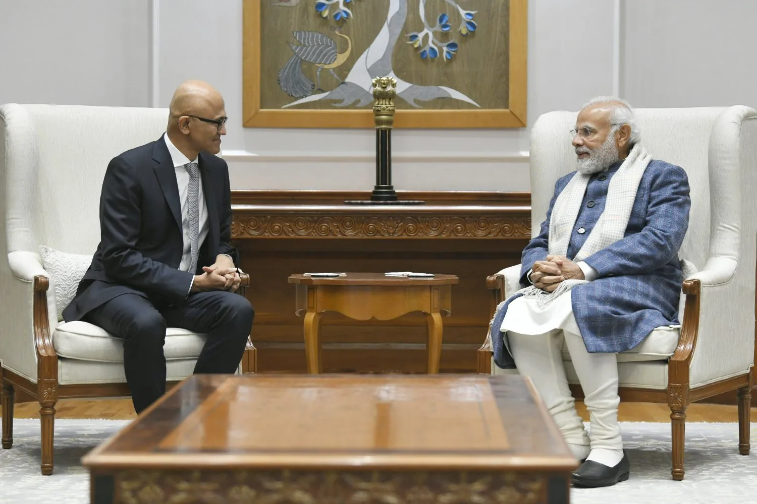 पीएम मोदी से मिले Microsoft CEO नडेला, डिजिटल इंडिया विजन को साकार करने में मदद का किया वादा Nadella meets Modi