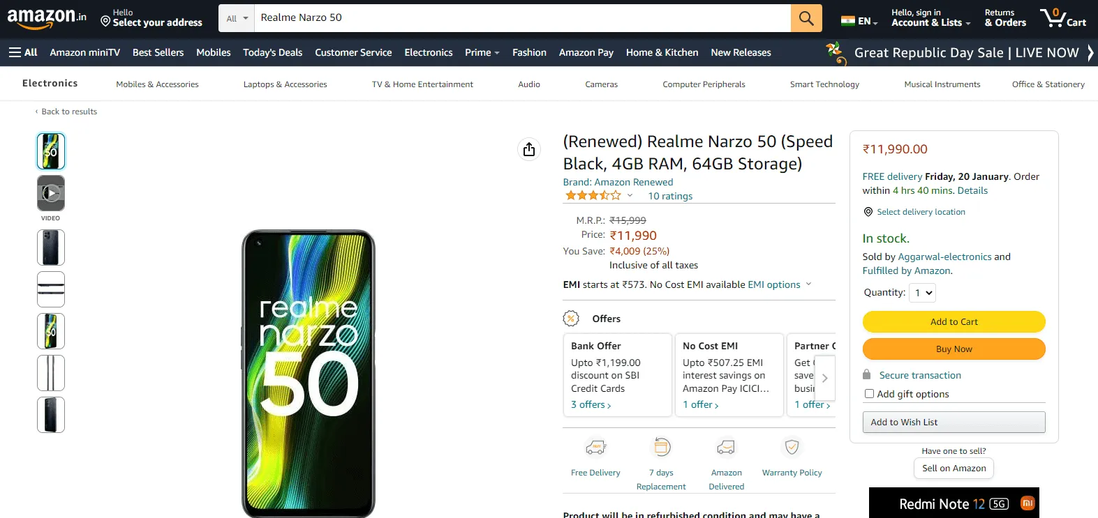 Realme Narzo 50