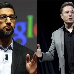Sundar Pichai and Elon Musk