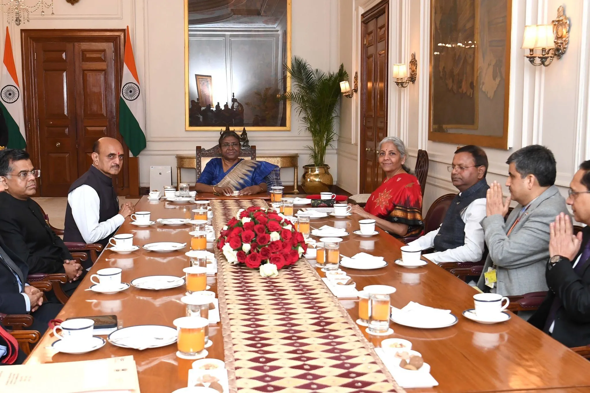 Finance Minster with President Murmu