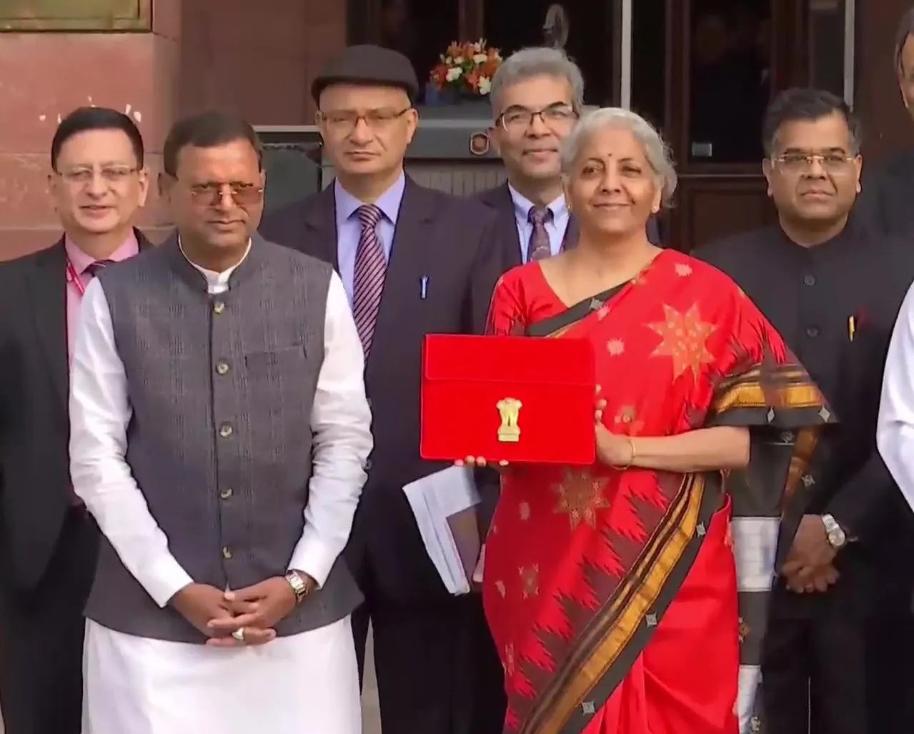 Nirmala Sitharaman at North Block