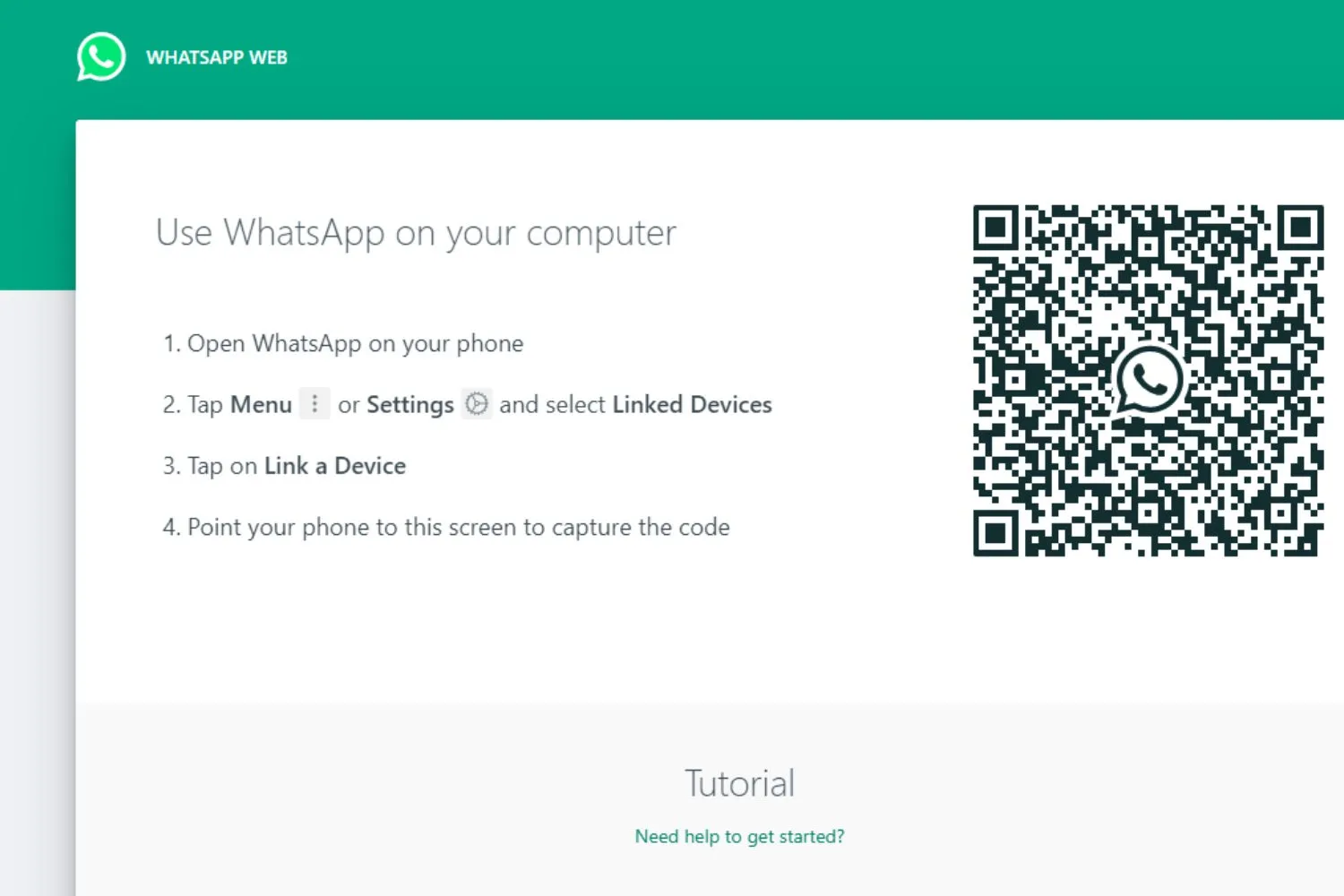 WhatsApp Desktop version