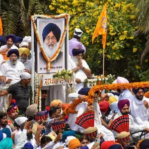 Prakash Singh Badal last rites