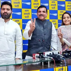 AAP press conference in Delhi