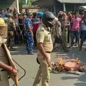 Protest in North Dinajpur