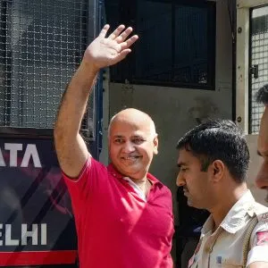 After getting interim relief from Delhi High Court, Sisodia reached his residence to meet his ailing wife.