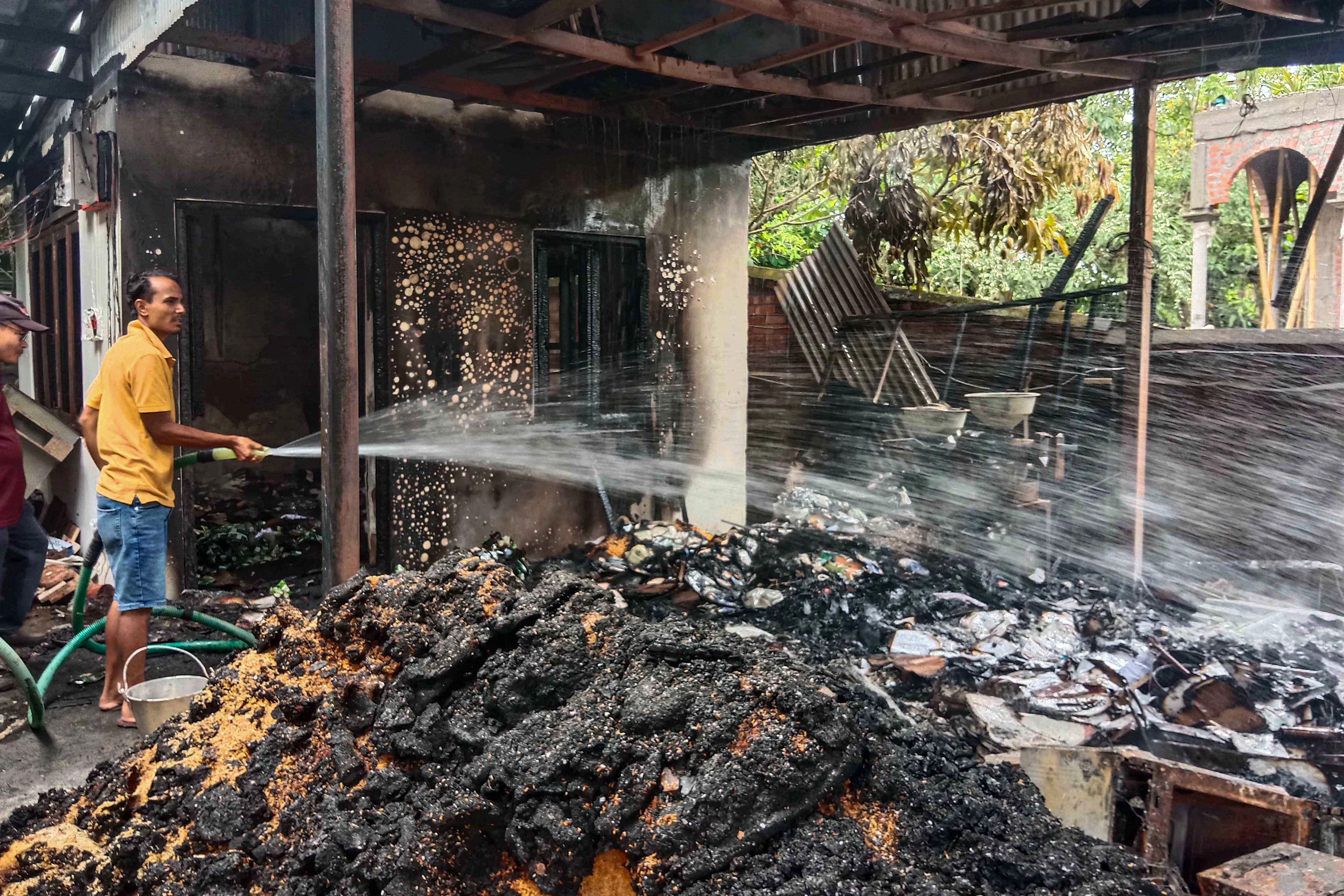 Manipur: Mob vandalises Union Minister RK Ranjan Singh's residence, clashes with security forces