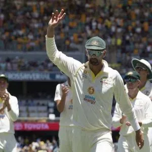 Australian Off-spinner Nathan Lyon