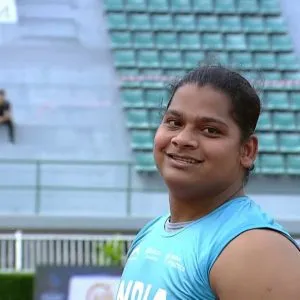 Abha won the silver medal setting a national record, Parul and Jyoti won the second medal.