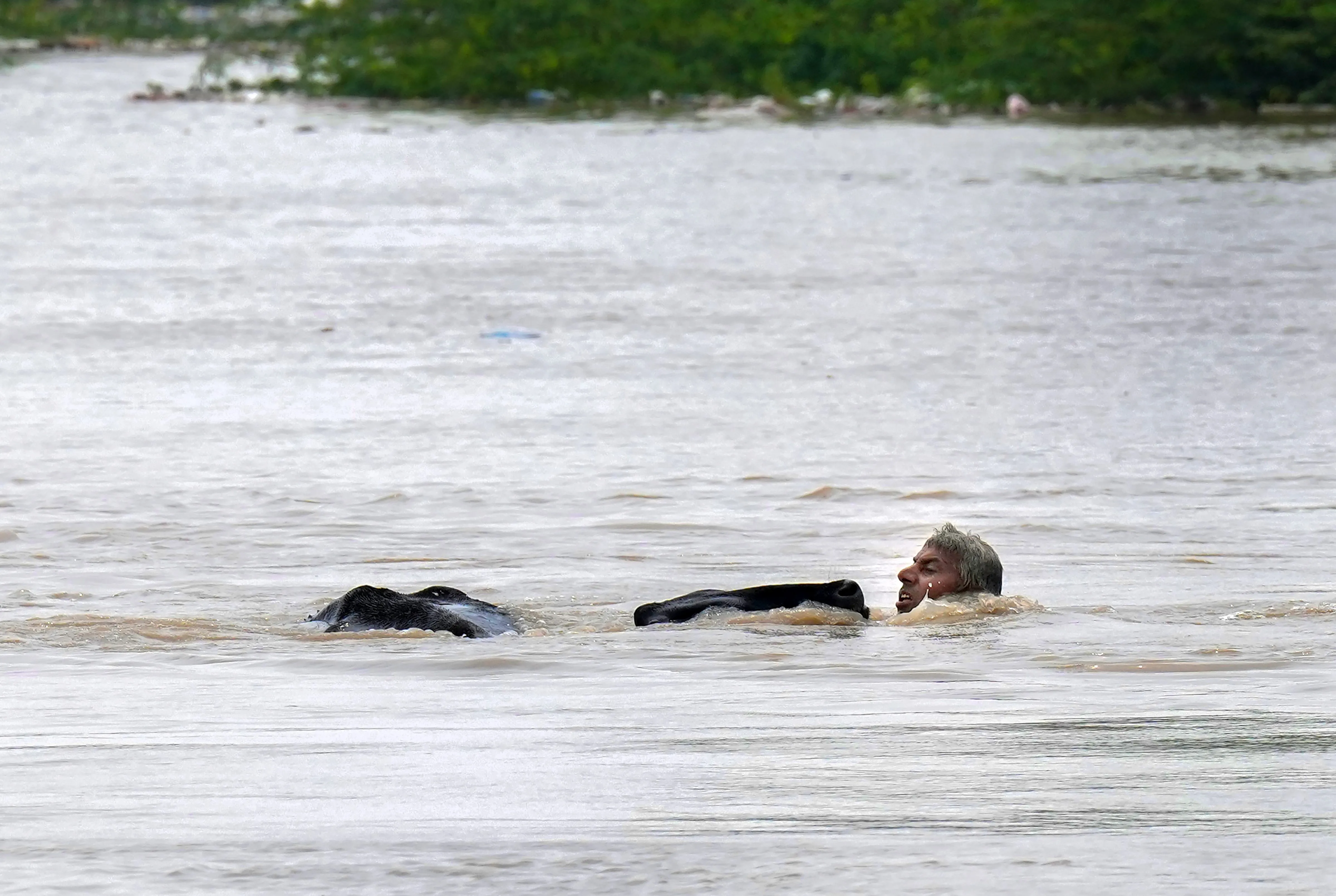 Flooding after rain in Delhi