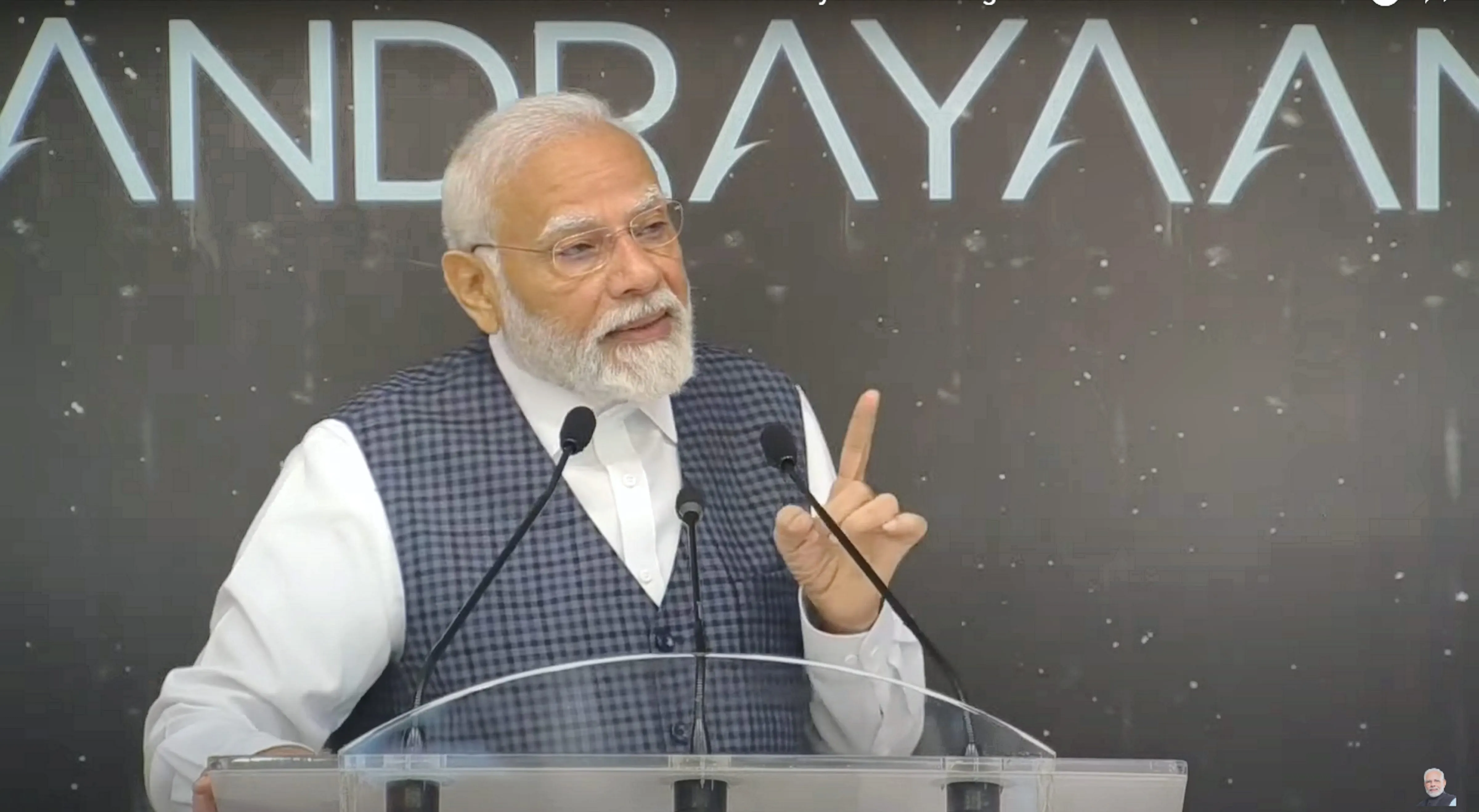 PM addresses ISRO scientists
