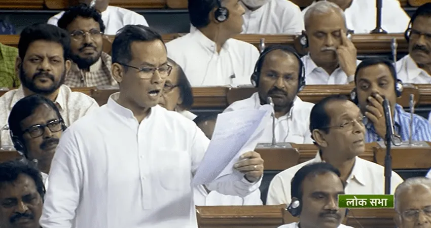 No Confidence Motion: Congress MP Gaurav Gogoi