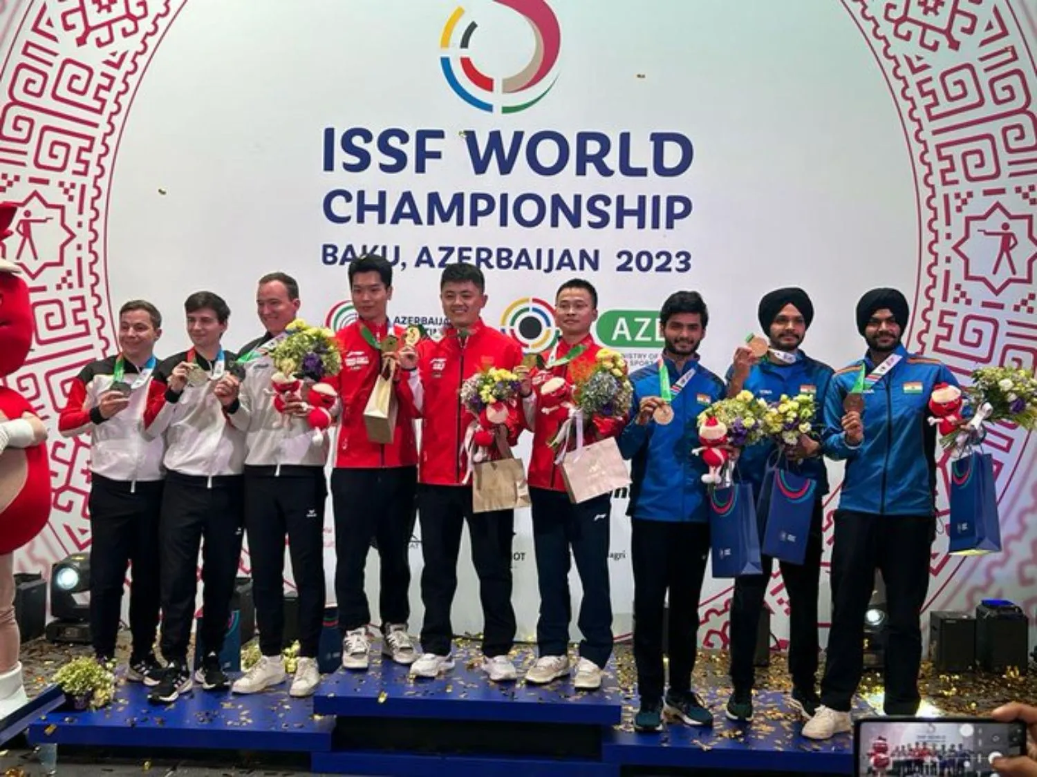 Indian men bag 10m air pistol team bronze at ISSF World Championship