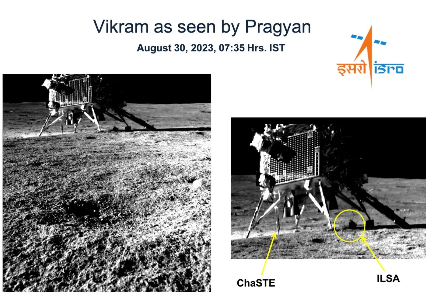 'Smile please': 'Pragyan' rover captures picture of 'Vikram' lander on lunar surface
