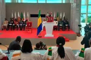 Gabon's military leader is sworn in as head of state after ousting the president last week