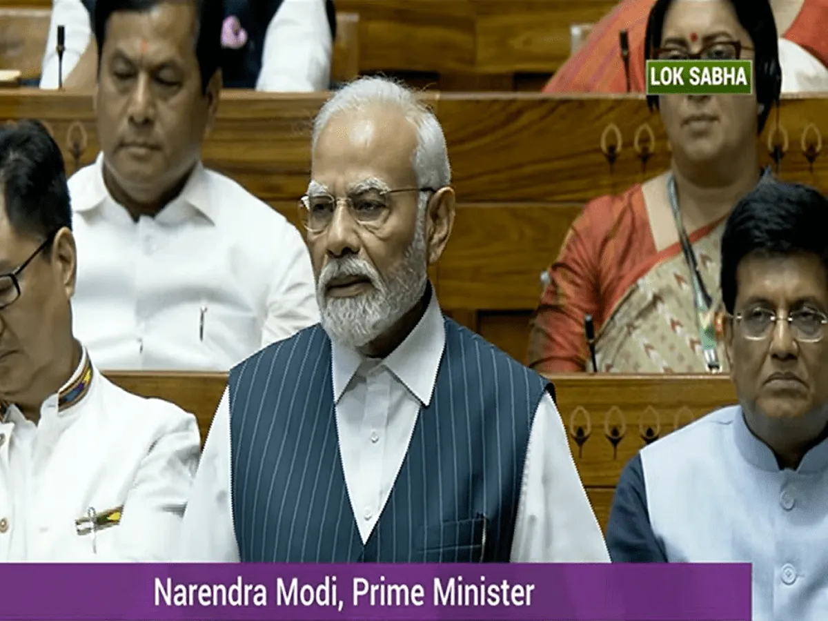 Modi in Parliament