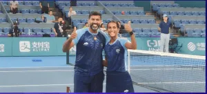 Rutuja Bhosale and Rohan bopanna