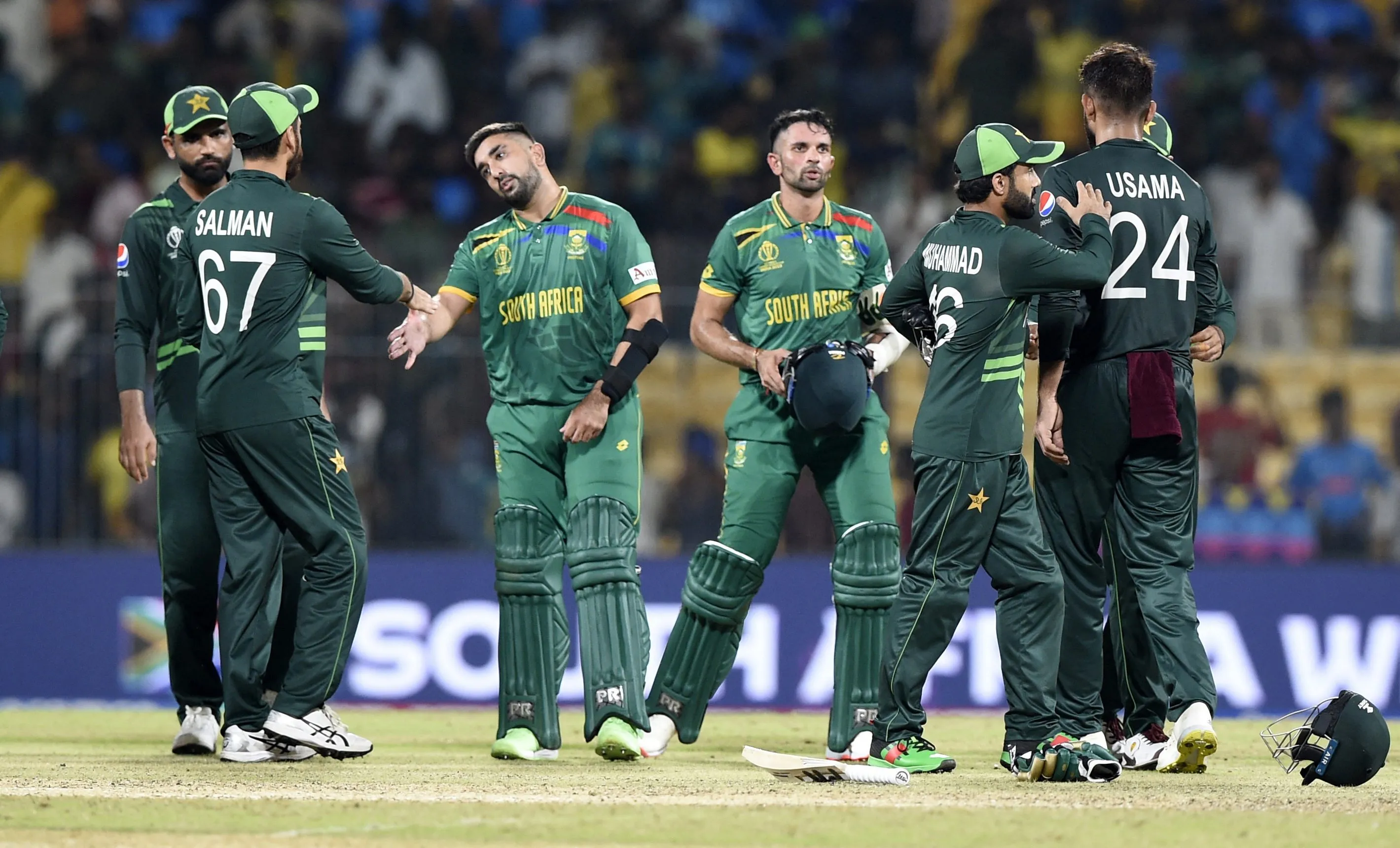 साउथ अफ्रीका से 1 विकेट से हारा पाकिस्तान, वर्ल्ड कप से बाहर होने की कगार पर ICC Cricket World Cup 2023 - Pakistan v South Africa