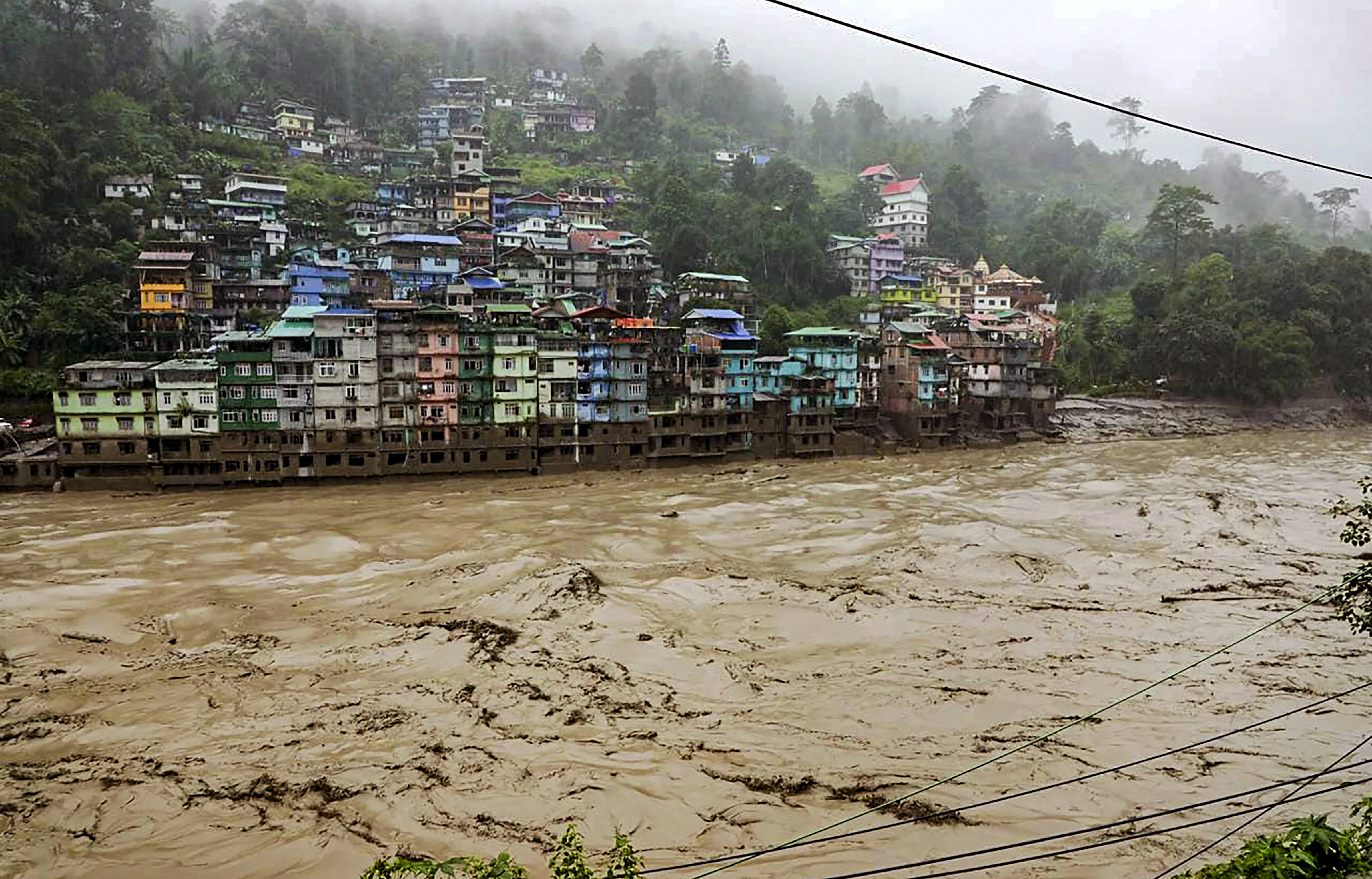 Flash floods in Sikkim