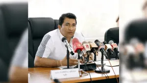 Sri Lanka's Sports Minister Roshan Ranasinghe