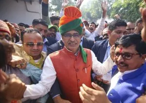 MP Polls: Shivraj Chouhan in Bhopal