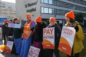 Doctors on Strike in England, UK