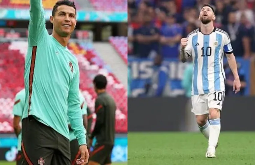 Cristiano Ronaldo and Messi