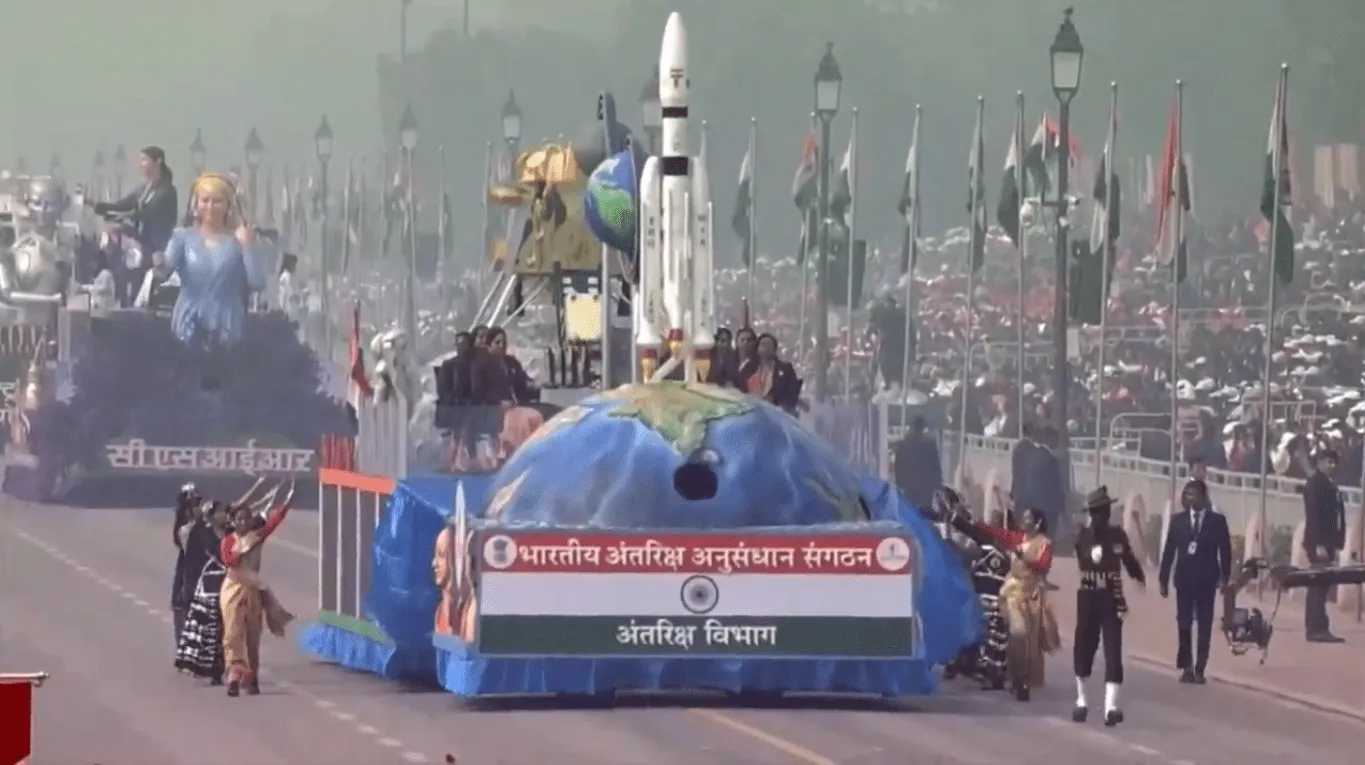 Isro's tableau showcases Chandrayaan-3 success, Aditya-L1 mission