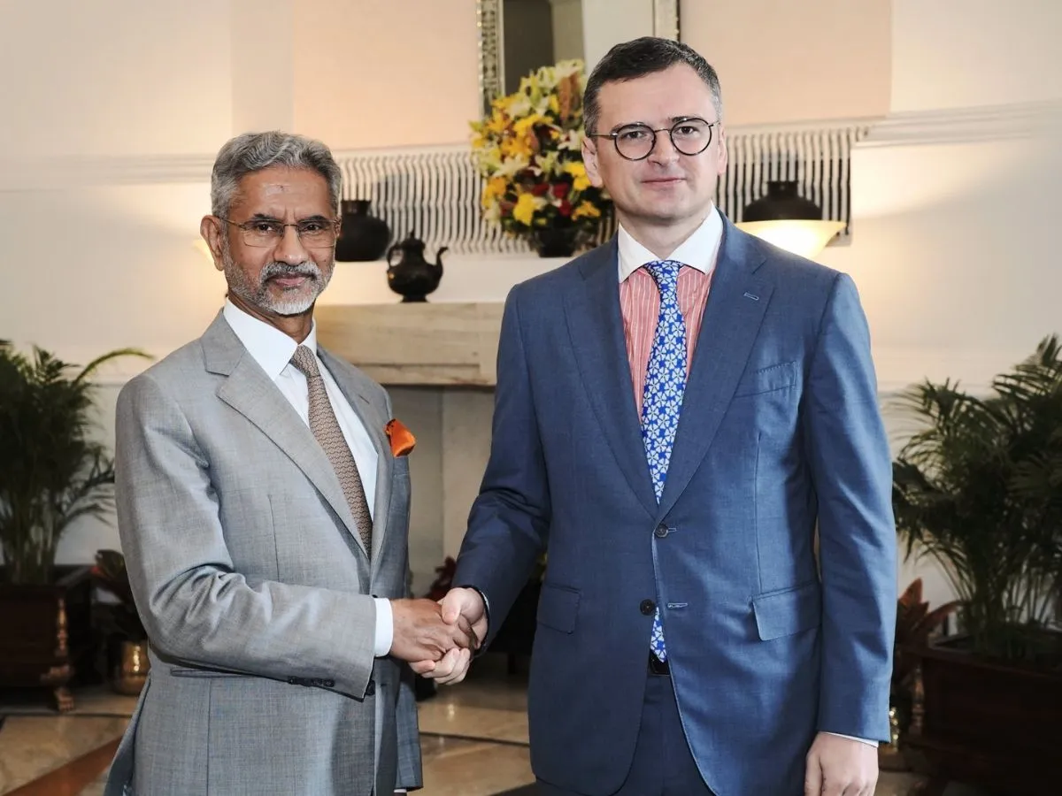 जयशंकर और यूक्रेन के विदेश मंत्री कुलेबा ने द्विपक्षीय वार्ता की , Jaishankar and Ukraine's Foreign Minister Kuleba held bilateral talks