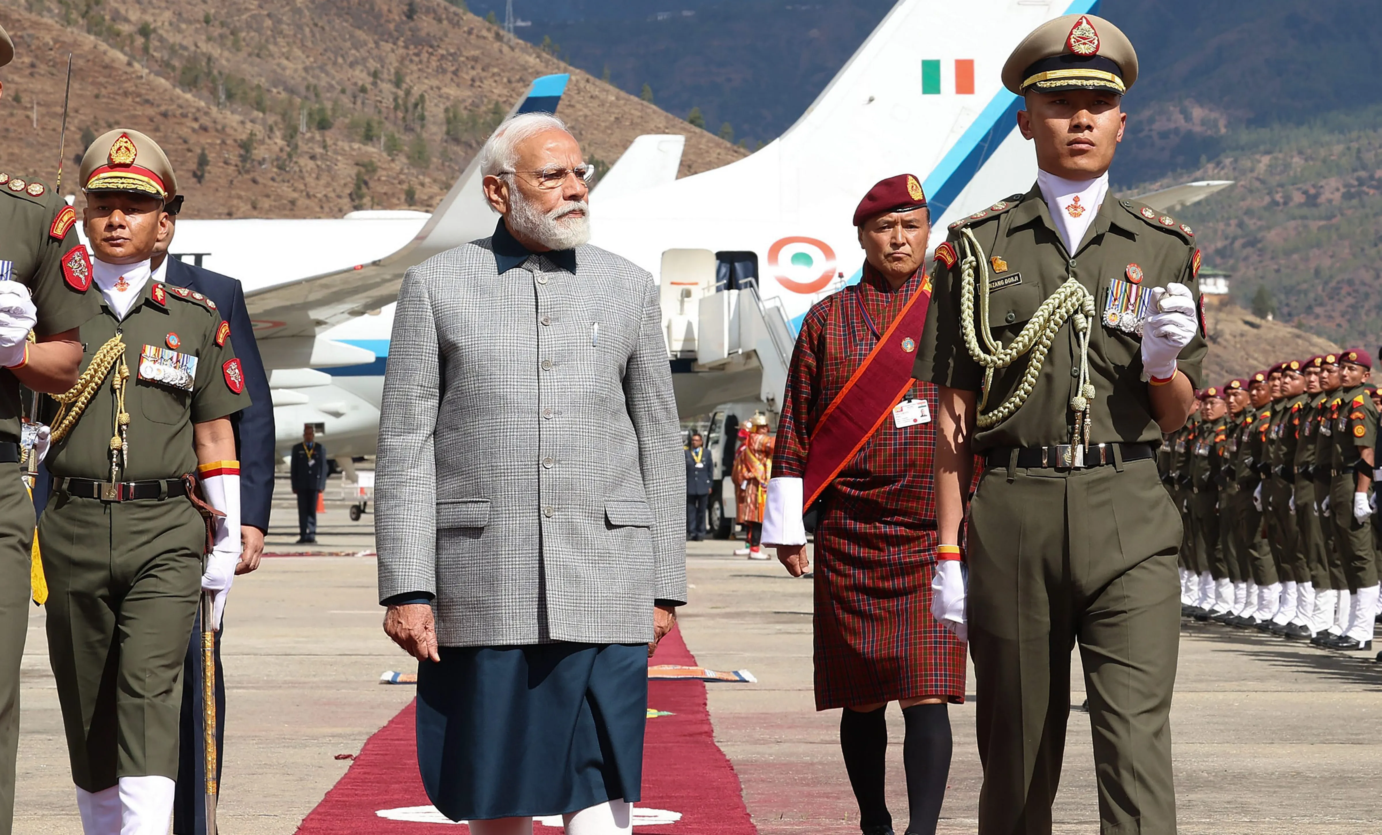 PM Modi arrives in Bhutan