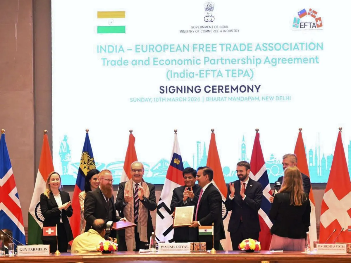 India-EFTA Agreement: After India-EFTA Agreement, Swiss watches, chocolates and biscuits will become cheaper in the Indian market India-EFTA Agreement: भारत-ईएफटीए समझौते के बाद भारतीय बाजार में सस्ती होंगी स्विस घड़ियां, चॉकलेट और बिस्कुट