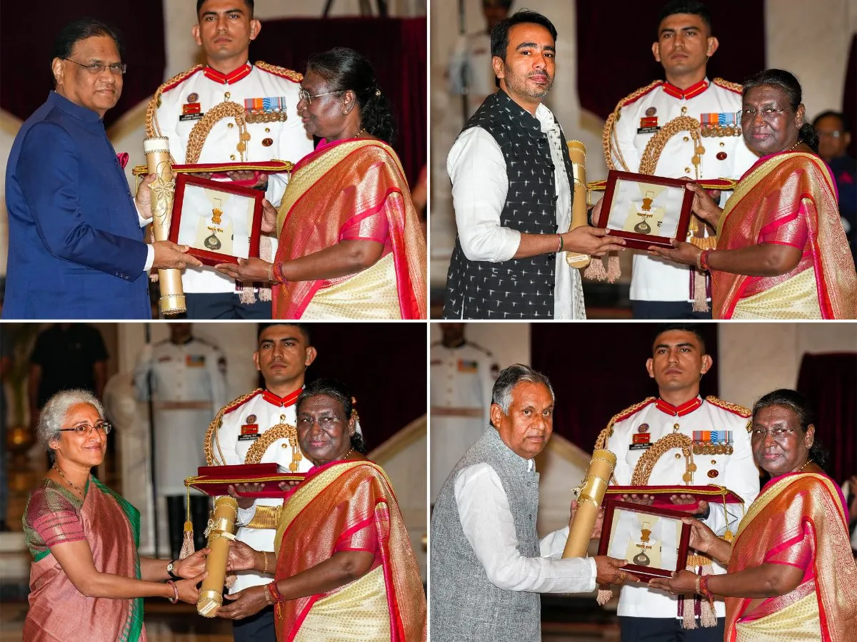 Bharat Ratna: President Draupadi Murmu posthumously awarded India's highest honor to Narasimha Rao, Chaudhary Charan Singh, Karpoori Thakur, Swaminathan Bharat Ratna: राष्ट्रपति द्रौपदी मुर्मू ने नरसिम्हा राव, चौधरी चरण सिंह, कर्पूरी ठाकुर, स्वामीनाथन को मरणोपरांत भारत के सबसे बड़े सम्मान से नवाजा