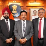 ECs Gyanesh Kumar and Sukhbir Singh Sandhu with CEC Raiv Kumar (Photo: X@ANI)