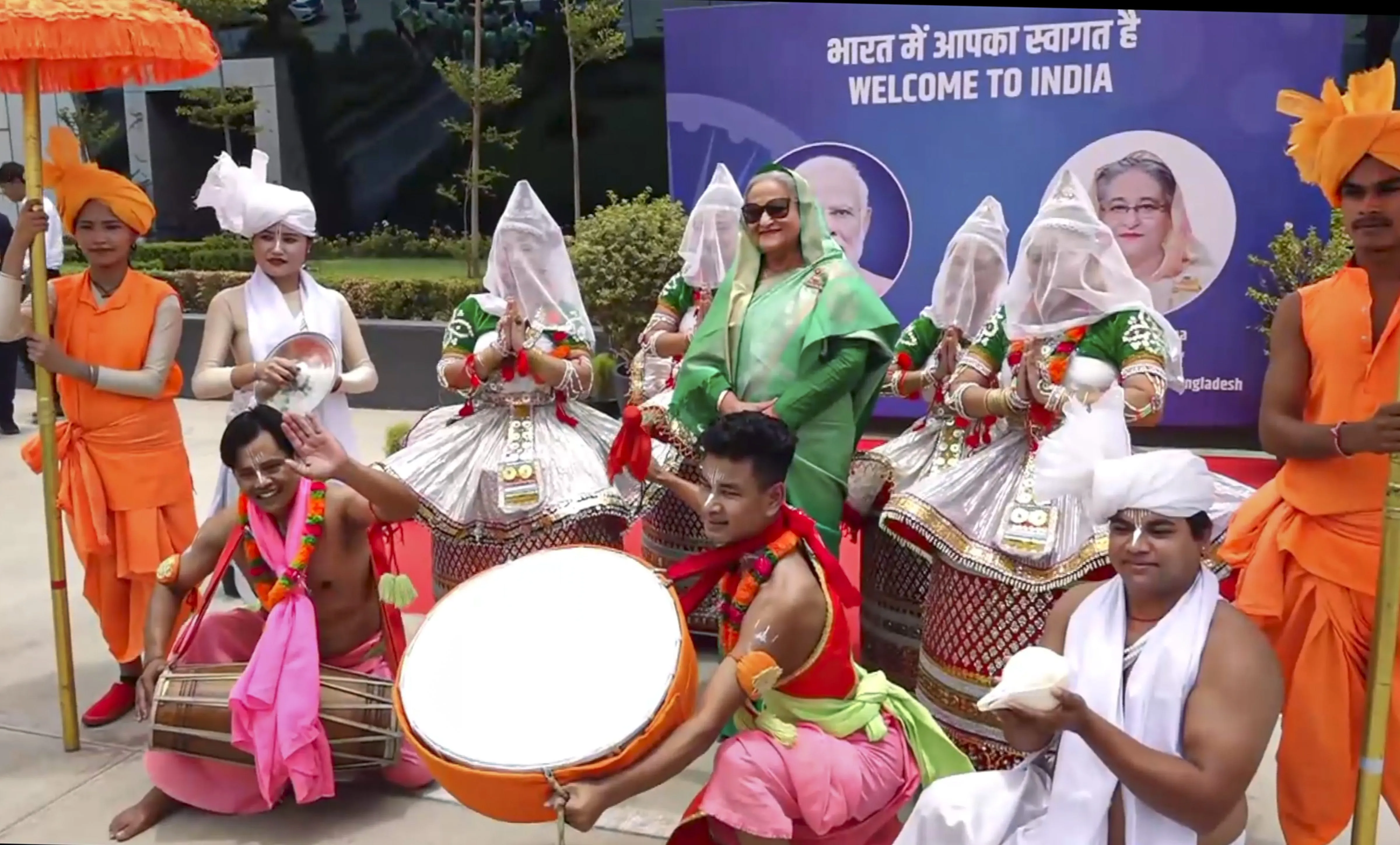 Sheikh Hasina in Delhi