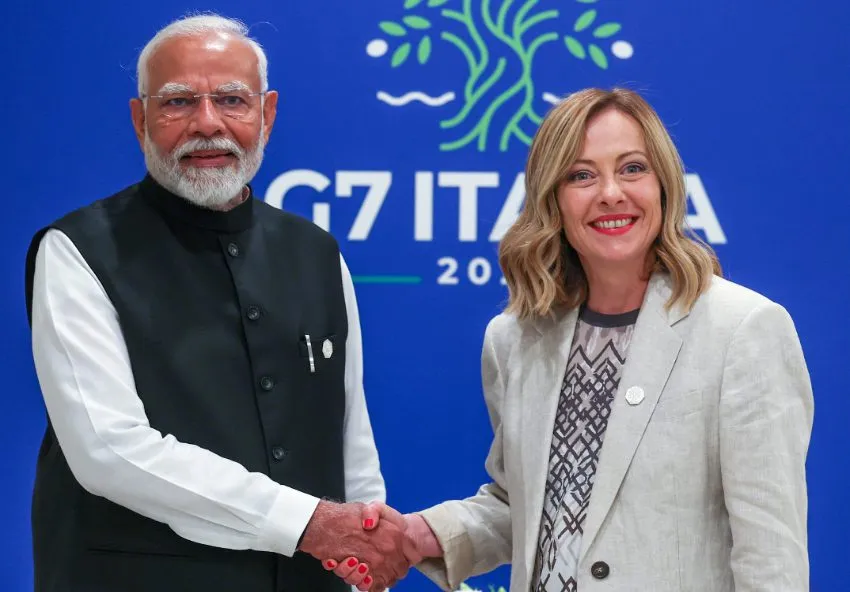 Modi-Meloni bilateral meeting at G7 Summit