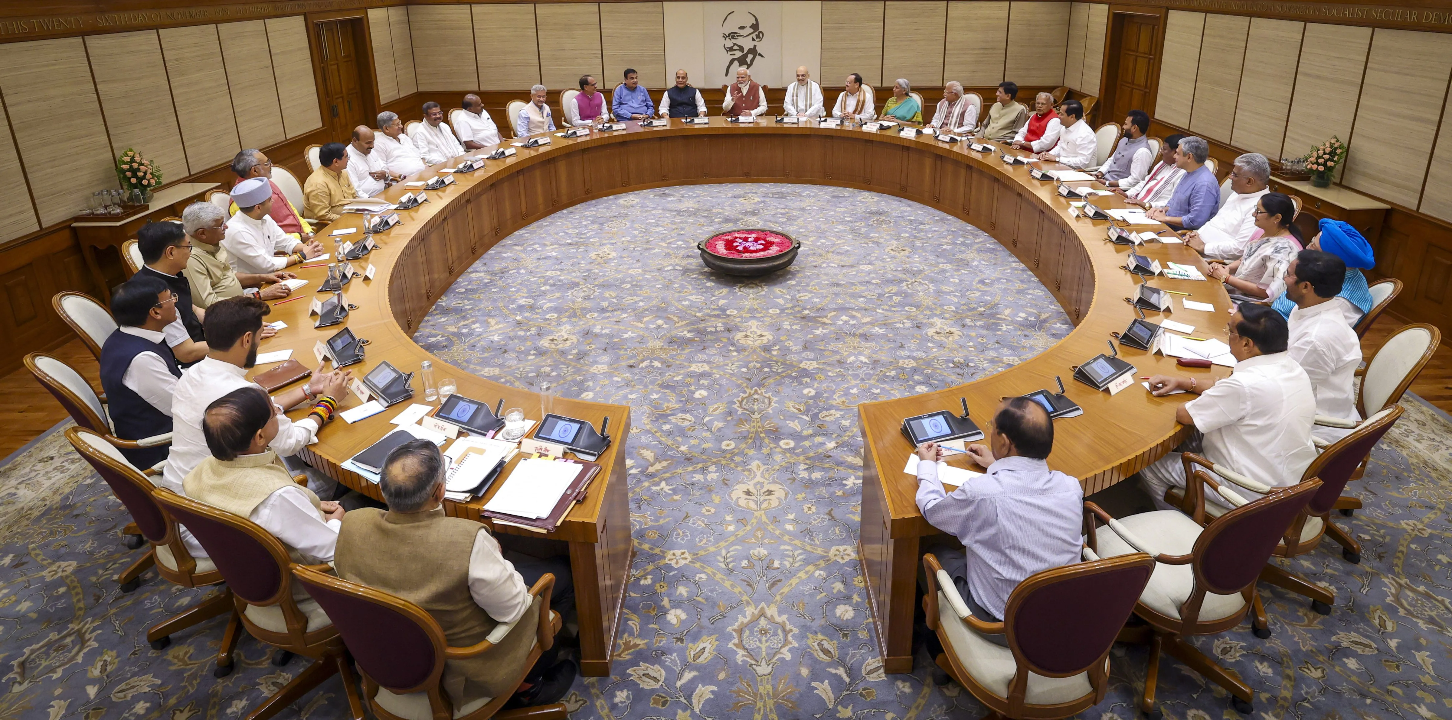 PM Modi's 1st cabinet meeting