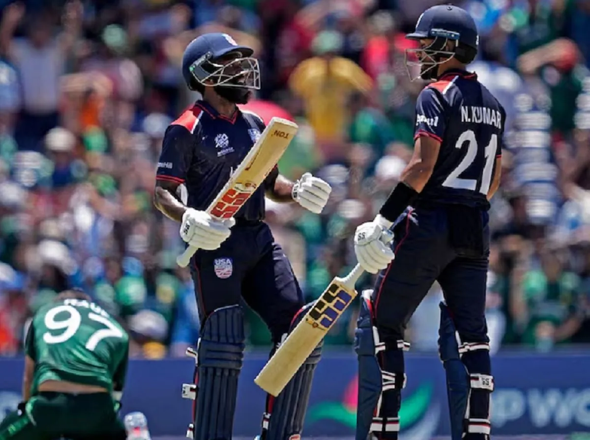 United States' Aaron Jones And Nitish Kumar