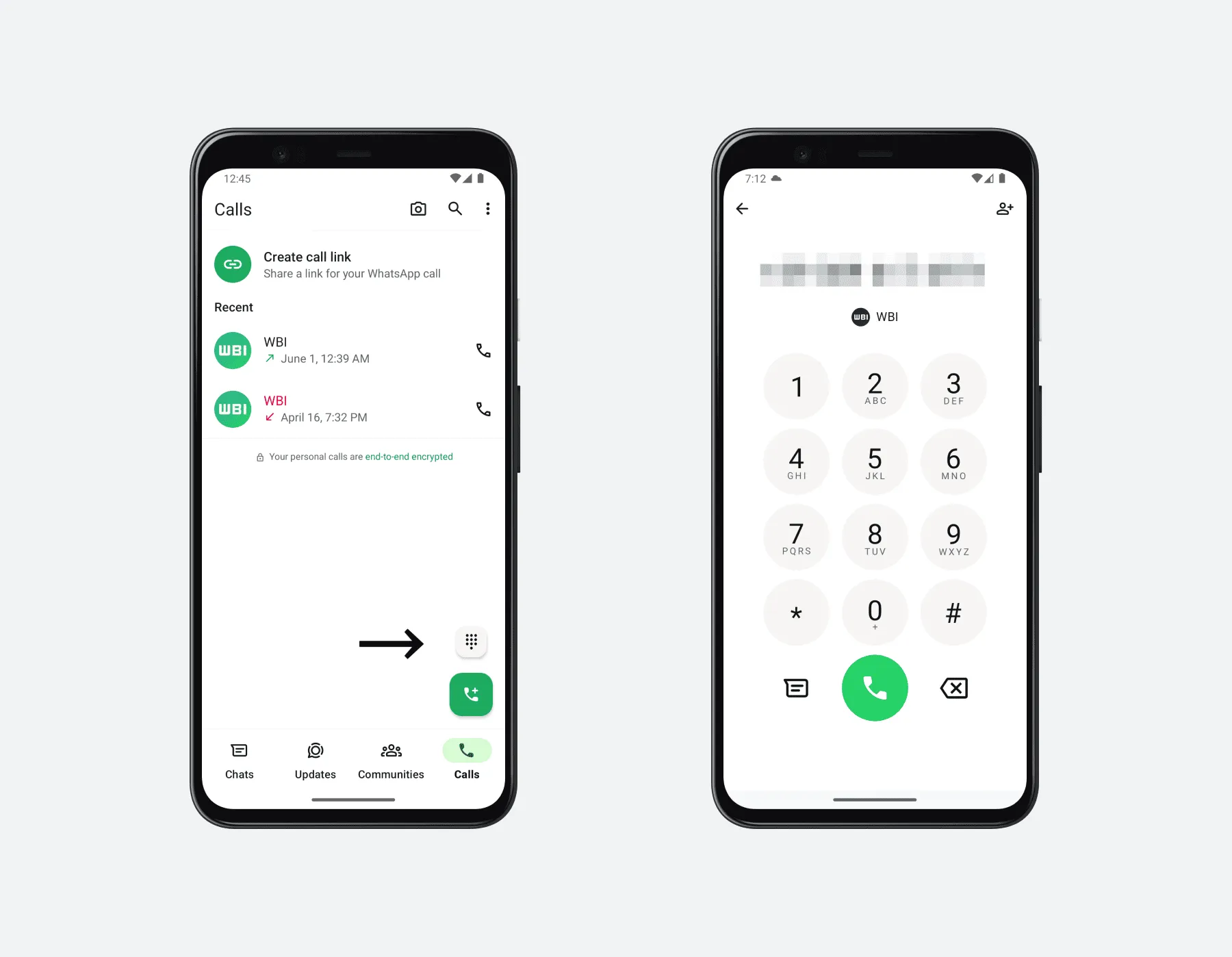 WhatsApp new calling feature