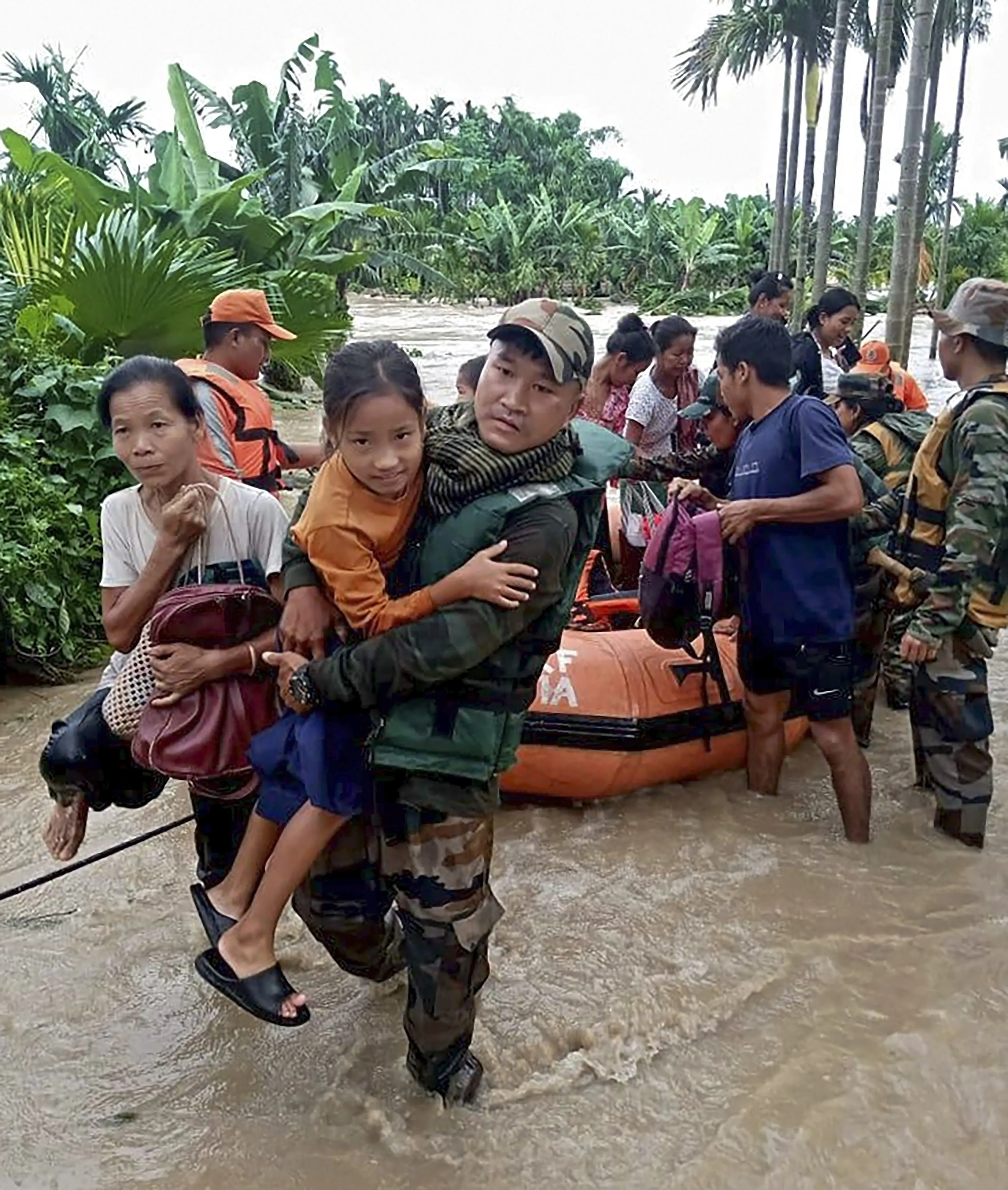 Flood in Changlang district in Arunachal Pradesh