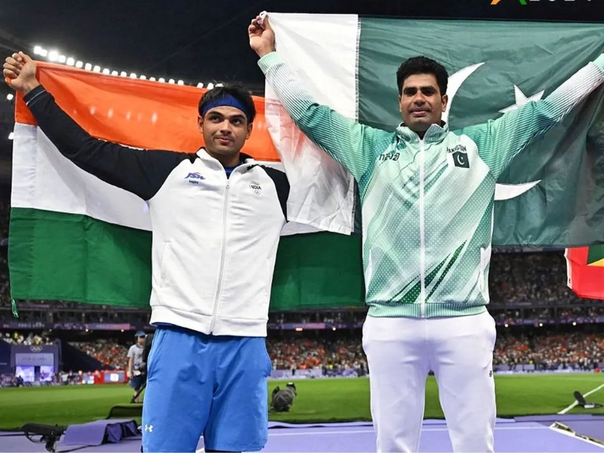Neeraj Chopra Men's Javelin Throw Final, Paris Olympics 2024: Neeraj Chopra won the first gold medal for India by throwing meter throw Neeraj Chopra Men's Javelin Throw Final, Paris Olympics 2024: मीटर थ्रो फेंक कर नीरज चोपड़ा ने भारत के लिए जीता पहला गोल्ड मेडल
