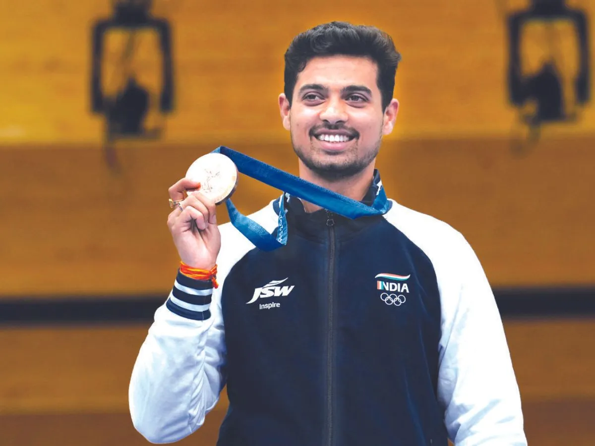 भारत के पदकों की पूरी हुई हैट्रिक, स्वप्निल कुसाले ने ब्रॉन्ज मेडल जीता Paris Olympics 2024: India's hat-trick of medals completed, Swapnil Kusale won bronze medal