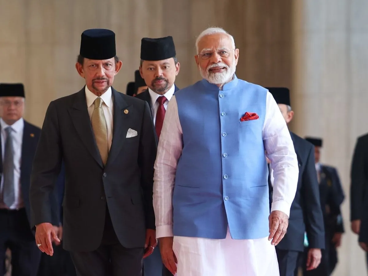 PM Modi Brunei Visit: India, Brunei emphasized freedom of navigation, discussed increasing defense cooperation भारत, ब्रुनेई ने नौवहन की स्वतंत्रता पर जोर दिया, रक्षा सहयोग बढ़ाने पर चर्चा की