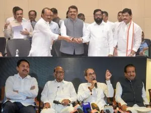 Maharashtra Assembly Election 2024: Mahayuti and MVA roared victory with election conch sound