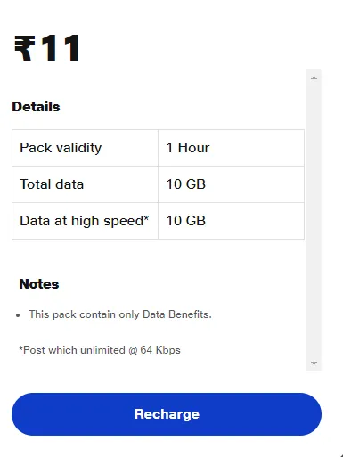 Jio plan