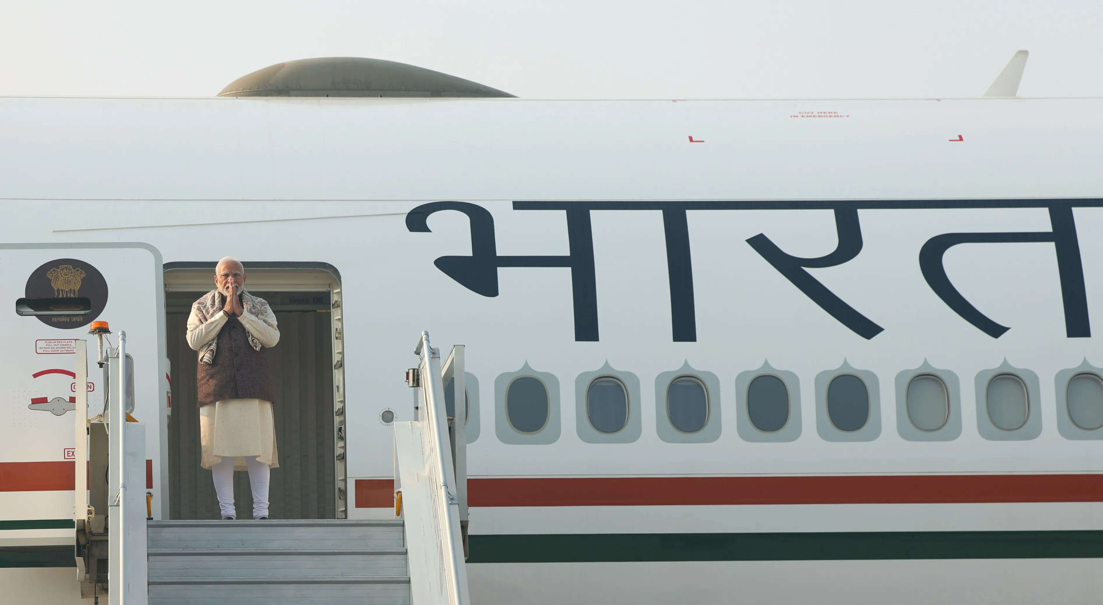 PM Modi emplanes for Kuwait