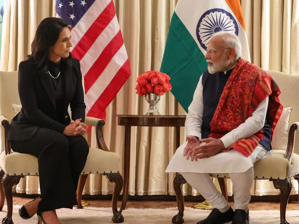 Modi US Visit: ट्रंप से पहले PM मोदी ने की तुलसी गबार्ड से मुलाकात, आतंकवाद और साइबर सुरक्षा पर हुई चर्चा PM Modi meets Tulsi Gabbard