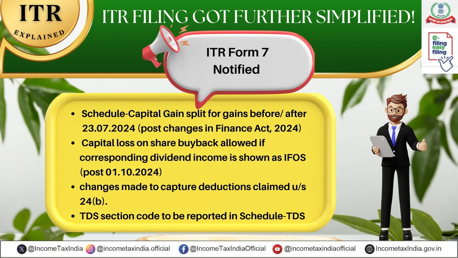 ITR-7 फॉर्म हुए बड़े बदलाव, रिटर्न फाइल करने से जान लें पूरी डीटेल