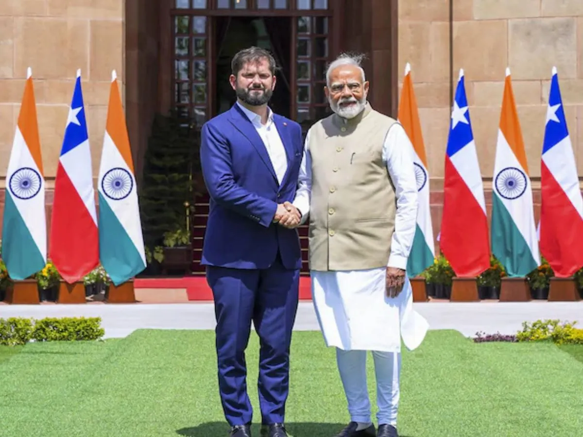 PM Narendra Modi and President of Chile Gabriel Boric