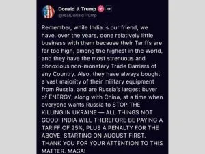 Trump Tariff statement