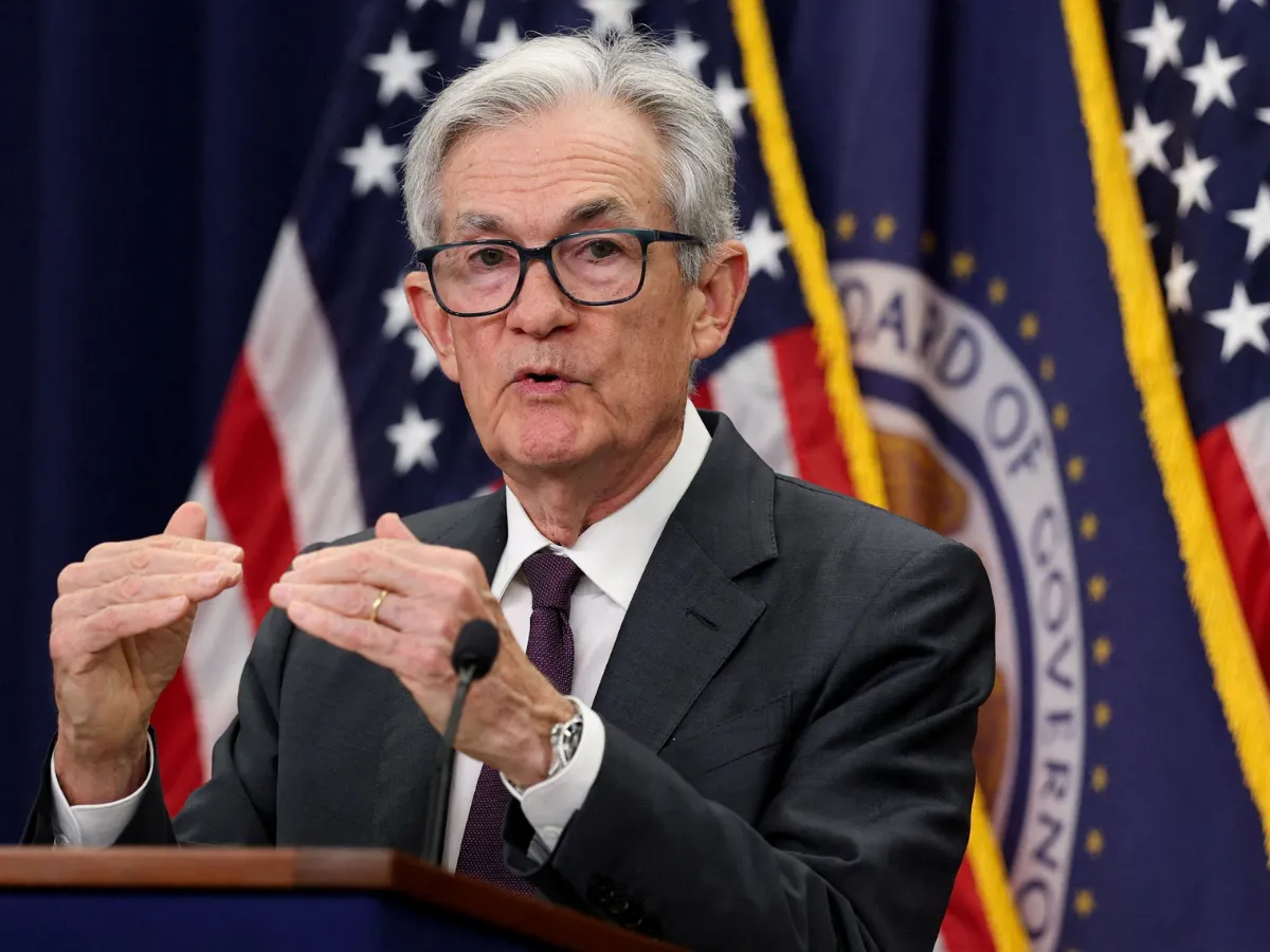 US Fed rates by Chair Jerome Powell
